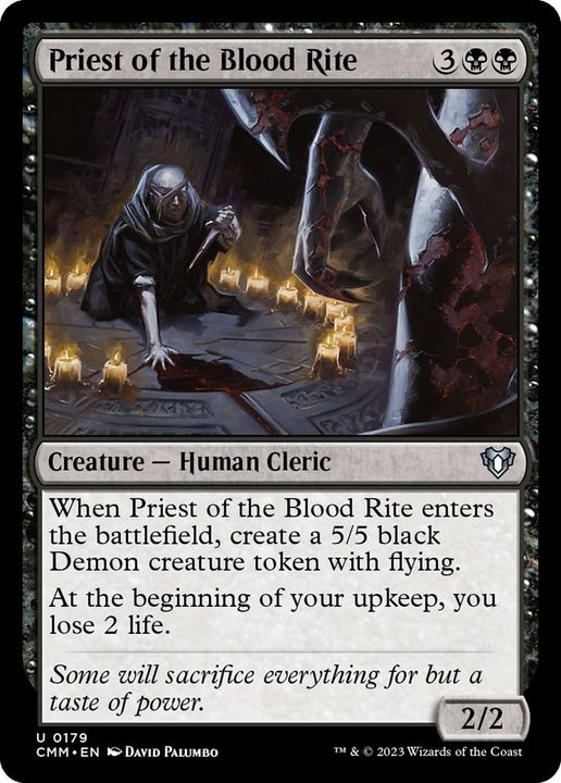 Priest of the Blood Rite in the group Magic the Gathering / Types / Creatures / Human at Proxyprinters.com (7735)