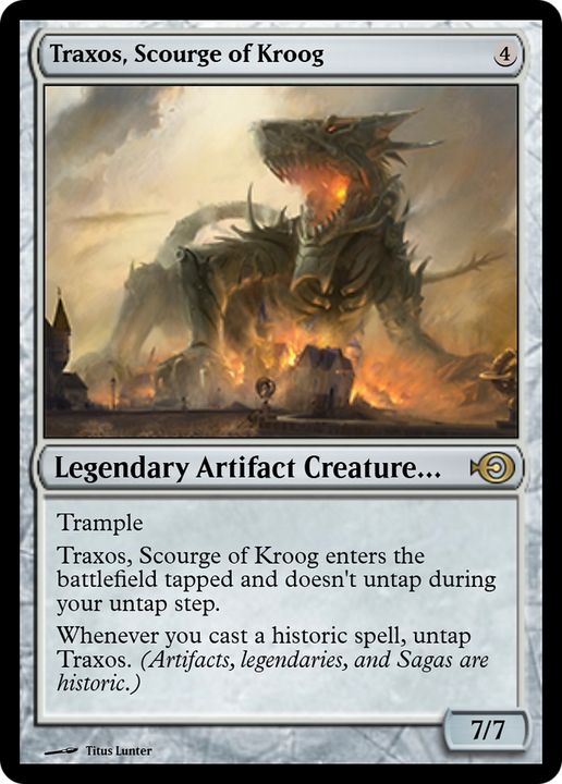 Traxos, Scourge of Kroog in the group Magic the Gathering / Types / Artifacts / Legendary Artifact at Proxyprinters.com (77400)