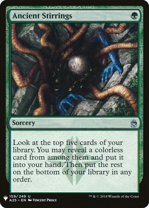 Ancient Stirrings in the group Magic the Gathering / Types / Colors / Green at Proxyprinters.com (77401)