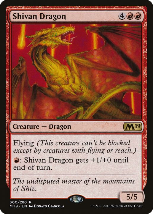 Shivan Dragon in the group Magic the Gathering / Types / Colors / Red at Proxyprinters.com (77423)