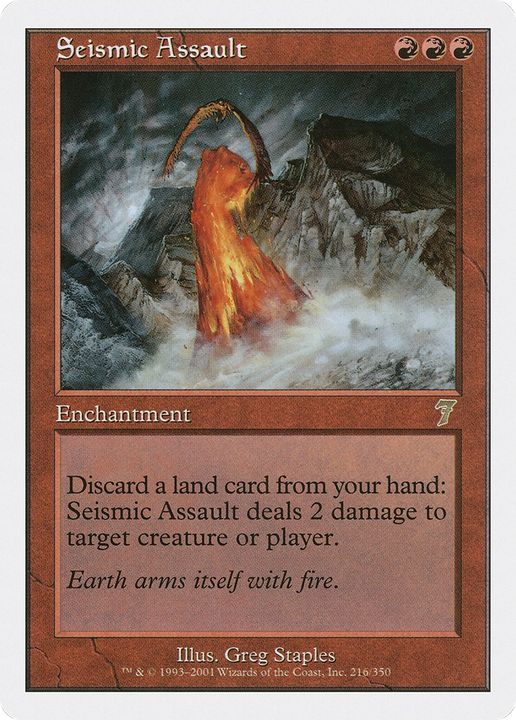 Seismic Assault in the group Magic the Gathering / Types / Enchantment / Enchantment at Proxyprinters.com (77444)