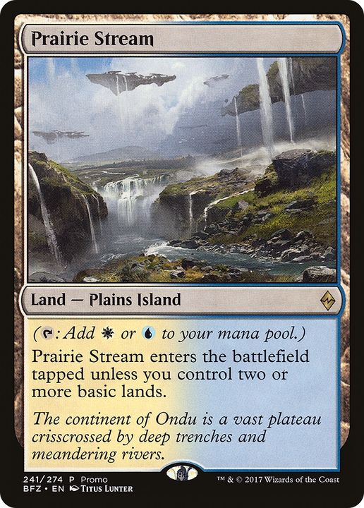 Prairie Stream in the group Magic the Gathering / Types / Land / Island at Proxyprinters.com (77449)