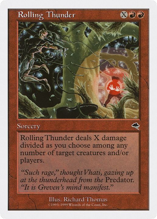 Rolling Thunder in the group Magic the Gathering / Types / Colors / Red at Proxyprinters.com (77454)