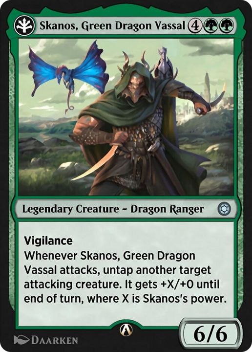 Skanos, Green Dragon Vassal in the group Magic the Gathering / Sets / Alchemy Horizons: Baldur's Gate at Proxyprinters.com (77456)