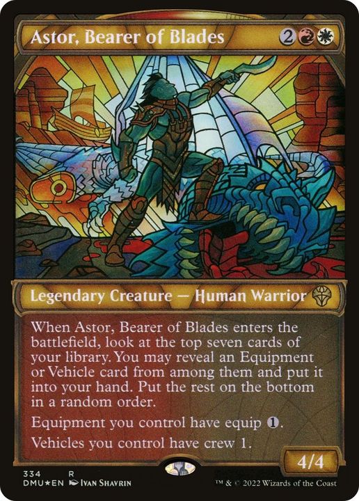 Astor, Bearer of Blades in the group Magic the Gathering / Types / Colors / Multicolors / R, W at Proxyprinters.com (7751)