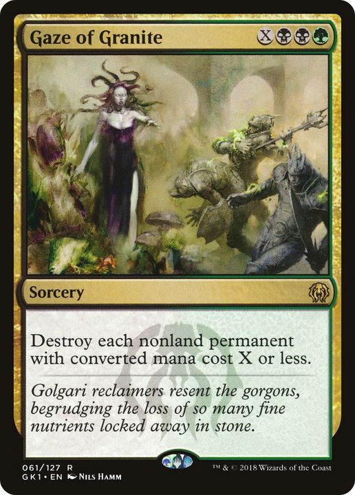 Gaze of Granite in the group Magic the Gathering / Types / Colors / Multicolors / B, G at Proxyprinters.com (77519)