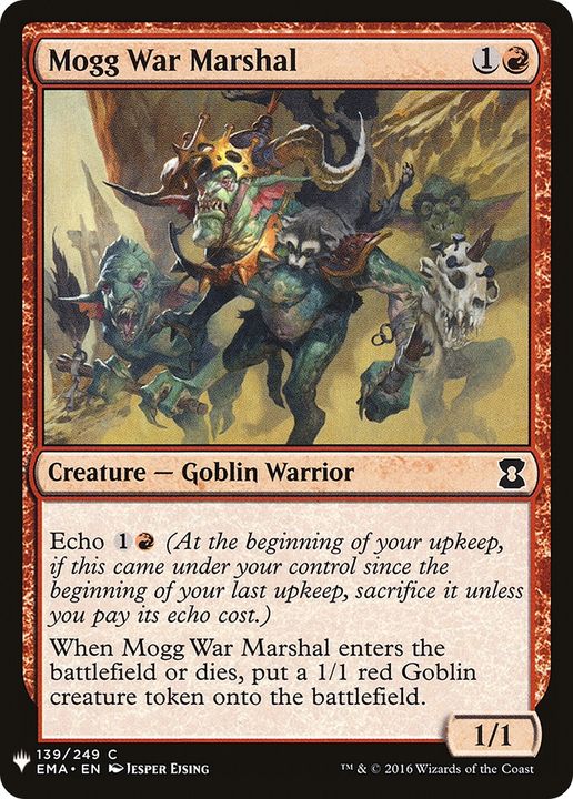 Mogg War Marshal in the group Magic the Gathering / Types / Creatures / Warrior at Proxyprinters.com (77563)