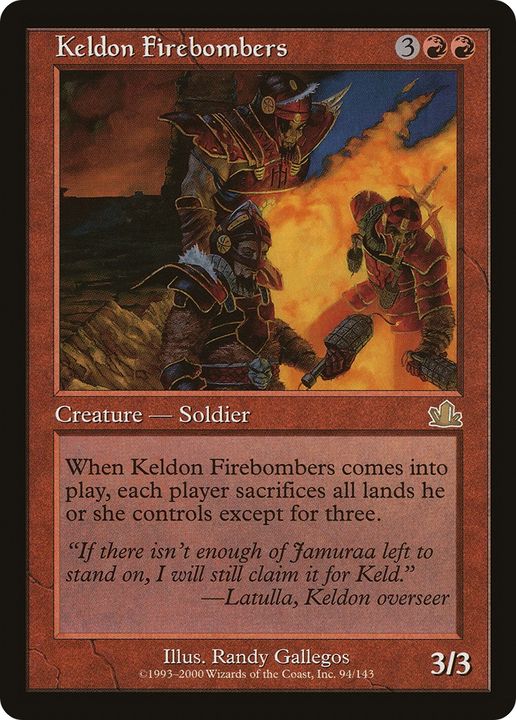 Keldon Firebombers in the group Magic the Gathering / Sets / Prophecy at Proxyprinters.com (77571)