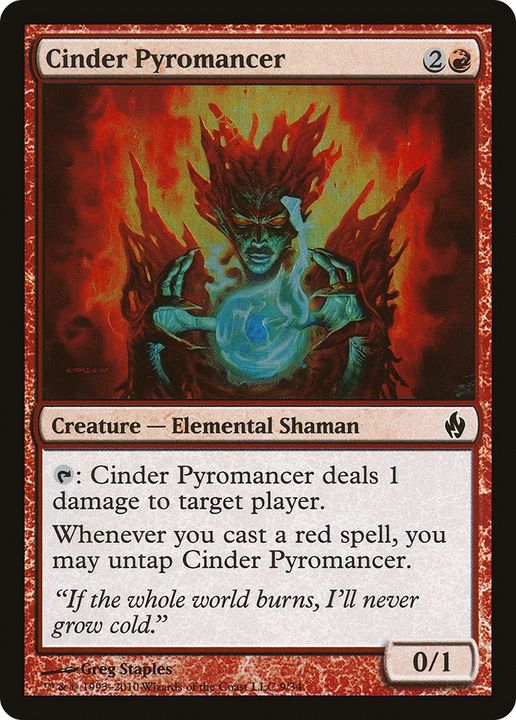 Cinder Pyromancer in the group Magic the Gathering / Types / Colors / Red at Proxyprinters.com (77644)