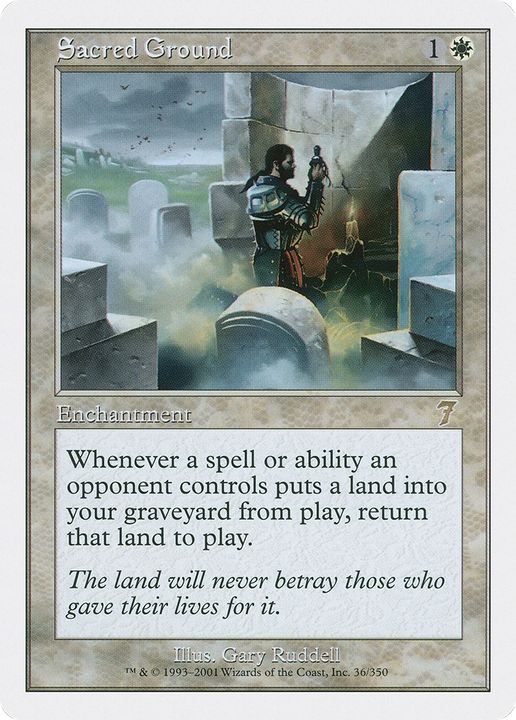 Sacred Ground in the group Magic the Gathering / Types / Enchantment / Enchantment at Proxyprinters.com (77661)