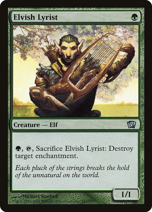 Elvish Lyrist in the group Magic the Gathering / Types / Colors / Green at Proxyprinters.com (77700)