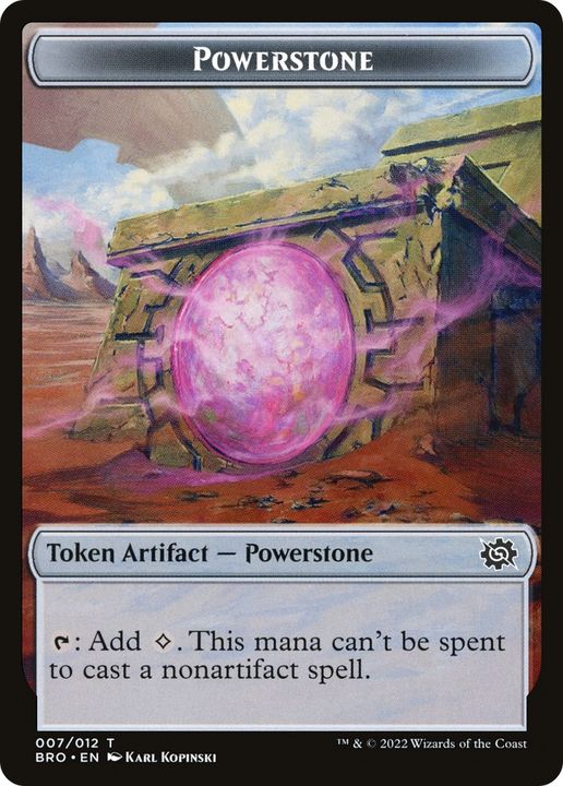 Powerstone in the group Magic the Gathering / Sets / The Brothers' War Tokens at Proxyprinters.com (77715)