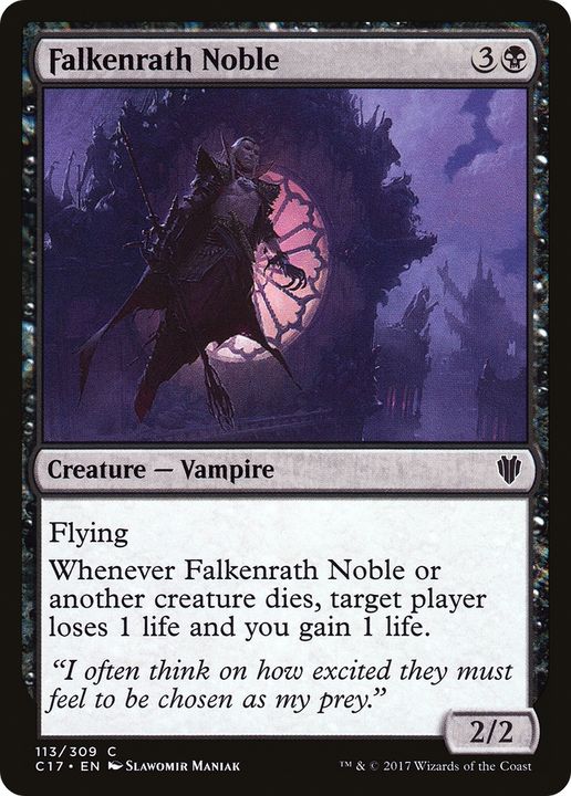 Falkenrath Noble in the group Magic the Gathering / Types / Colors / Black at Proxyprinters.com (77734)