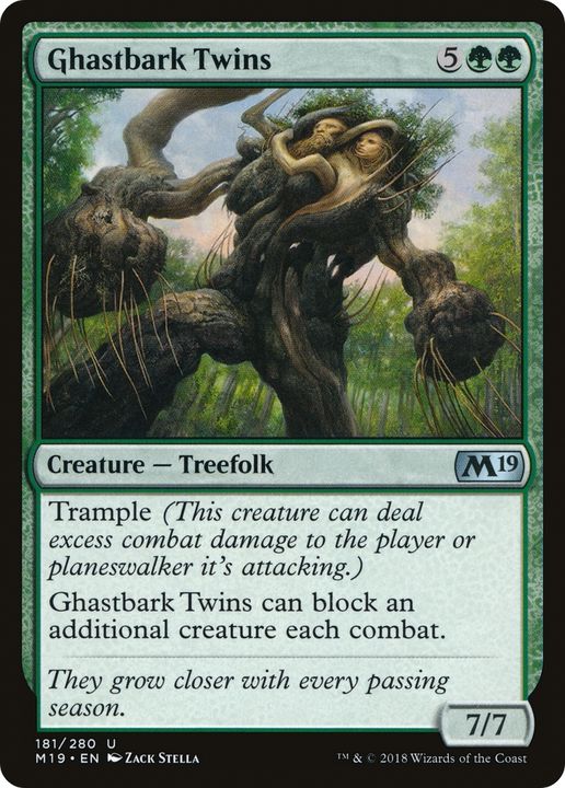 Ghastbark Twins in the group Magic the Gathering / Types / Colors / Green at Proxyprinters.com (77735)