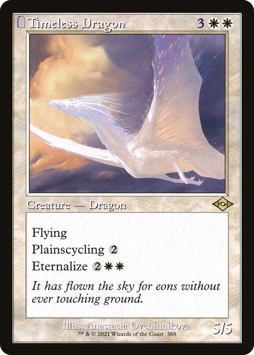 Timeless Dragon in the group Magic the Gathering / Types / Colors / White at Proxyprinters.com (77739)