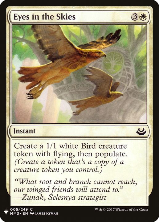 Eyes in the Skies in the group Magic the Gathering / Types / Colors / White at Proxyprinters.com (77761)