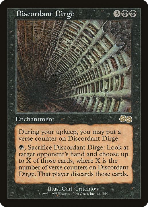 Discordant Dirge in the group Magic the Gathering / Types / Enchantment / Enchantment at Proxyprinters.com (77776)