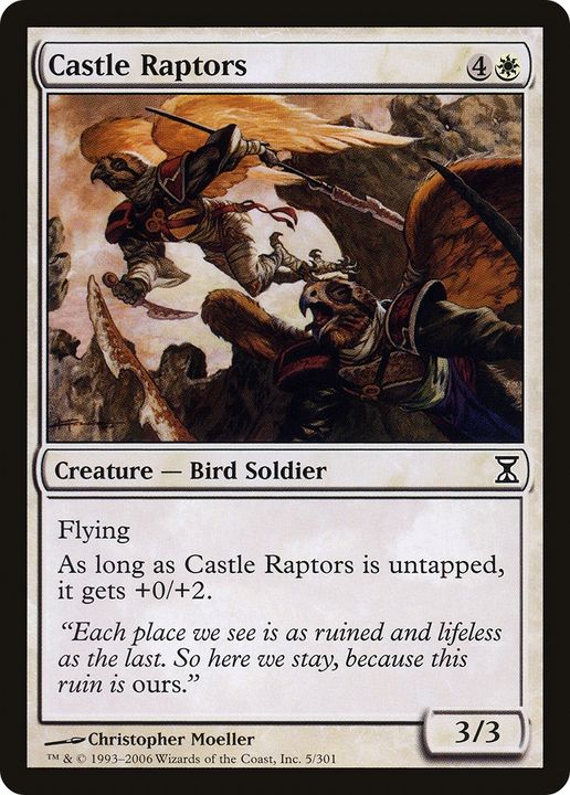 Castle Raptors in the group Magic the Gathering / Types / Colors / White at Proxyprinters.com (77801)