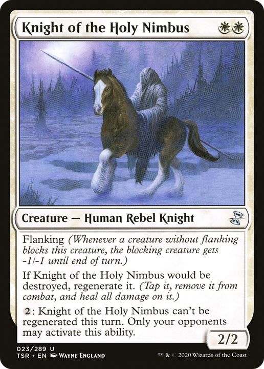 Knight of the Holy Nimbus in the group Magic the Gathering / Types / Colors / White at Proxyprinters.com (77809)