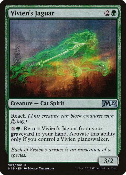 Vivien's Jaguar in the group Magic the Gathering / Types / Colors / Green at Proxyprinters.com (77814)