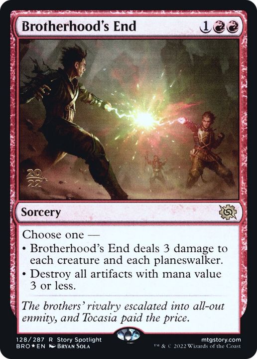 Brotherhood's End in the group Magic the Gathering / Sets / The Brothers' War Promos at Proxyprinters.com (77834)