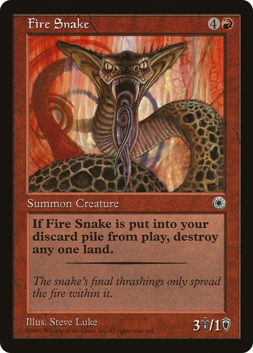 Fire Snake in the group Magic the Gathering / Sets / Portal at Proxyprinters.com (77837)