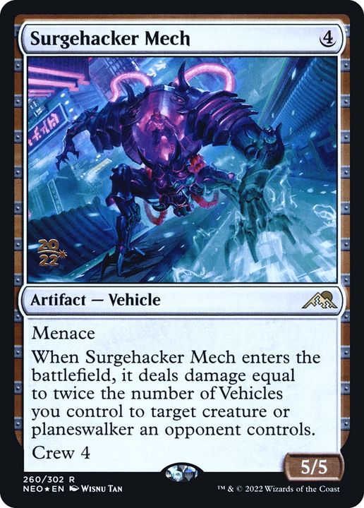 Surgehacker Mech in the group Magic the Gathering / Sets / Kamigawa: Neon Dynasty Promos at Proxyprinters.com (77839)