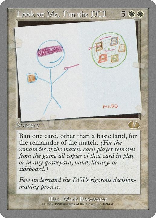 Look at Me, I'm the DCI in the group Magic the Gathering / Types / Colors / White at Proxyprinters.com (7786)