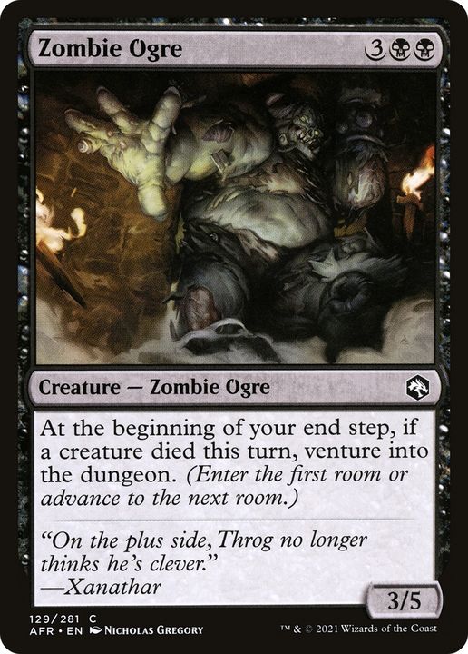 Zombie Ogre in the group Magic the Gathering / Types / Colors / Black at Proxyprinters.com (77865)