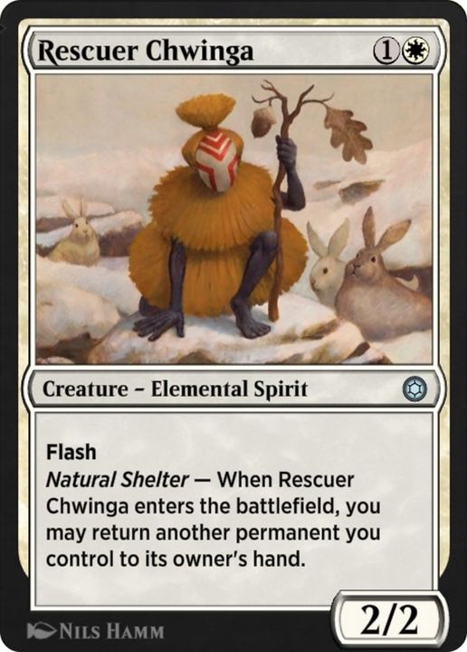 Rescuer Chwinga in the group Magic the Gathering / Types / Colors / White at Proxyprinters.com (7793)