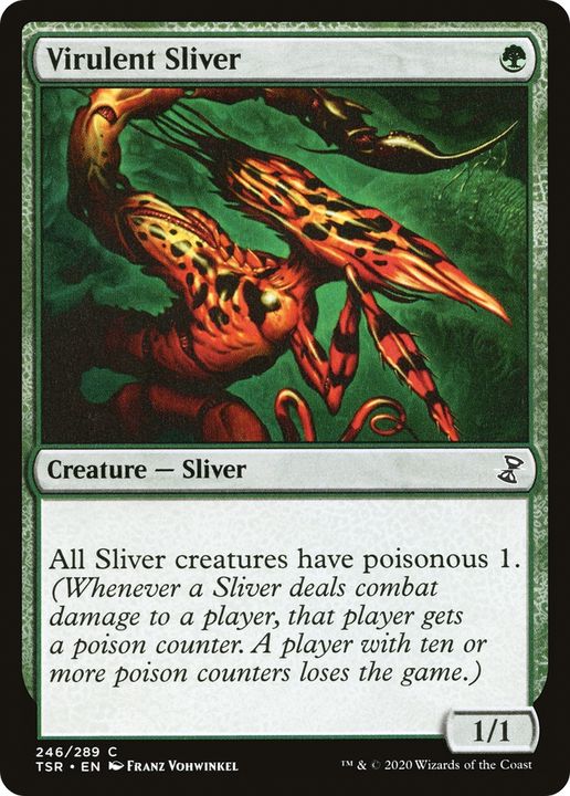 Virulent Sliver in the group Magic the Gathering / Types / Colors / Green at Proxyprinters.com (77939)