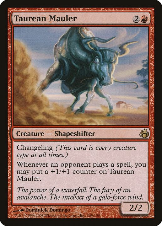 Taurean Mauler in the group Magic the Gathering / Types / Colors / Red at Proxyprinters.com (77943)