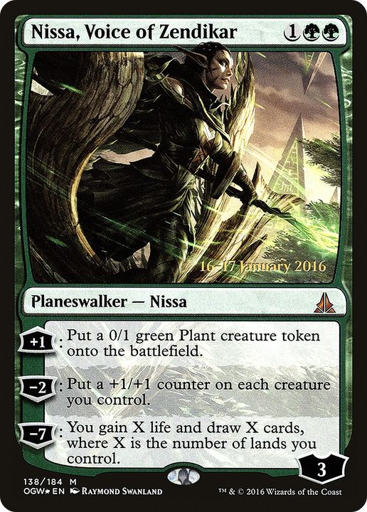 Nissa, Voice of Zendikar in the group Magic the Gathering / Types / Colors / Green at Proxyprinters.com (77946)