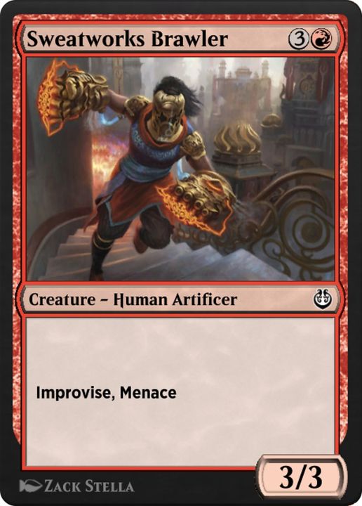 Sweatworks Brawler in the group Magic the Gathering / Types / Colors / Red at Proxyprinters.com (77977)