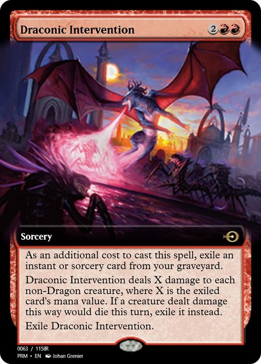 Draconic Intervention in the group Magic the Gathering / Types / Colors / Red at Proxyprinters.com (77979)