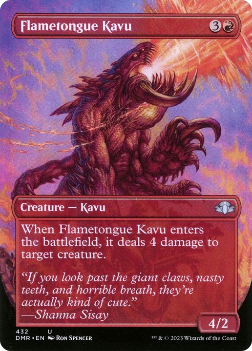 Flametongue Kavu in the group Magic the Gathering / Types / Colors / Red at Proxyprinters.com (7798)