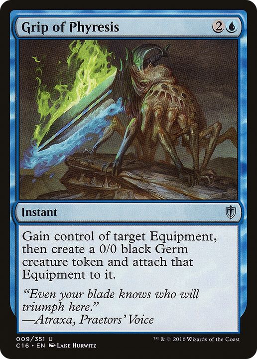 Grip of Phyresis in the group Magic the Gathering / Types / Colors / Blue at Proxyprinters.com (77989)