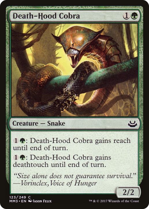 Death-Hood Cobra in the group Magic the Gathering / Types / Colors / Green at Proxyprinters.com (78056)