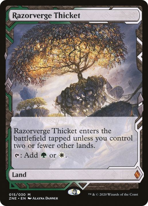 Razorverge Thicket in the group Magic the Gathering / Sets / Zendikar Rising Expeditions at Proxyprinters.com (78107)