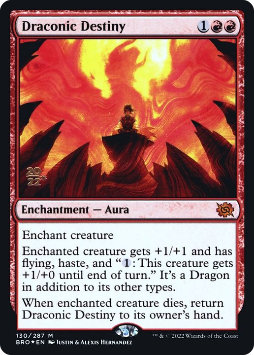 Draconic Destiny in the group Magic the Gathering / Sets / The Brothers' War Promos at Proxyprinters.com (78114)