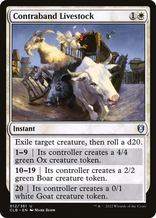 Contraband Livestock in the group Magic the Gathering / Types / Colors / White at Proxyprinters.com (78134)