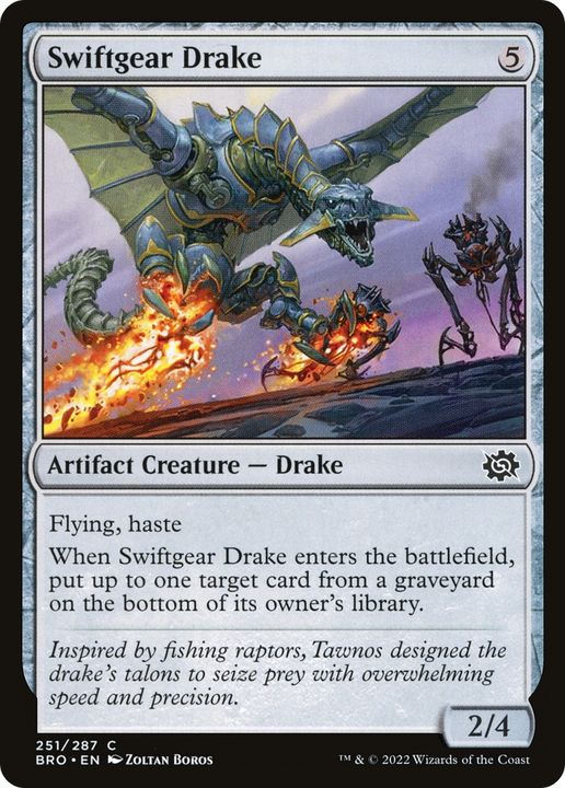 Swiftgear Drake in the group Magic the Gathering / Types / Colors / Colorless at Proxyprinters.com (78171)