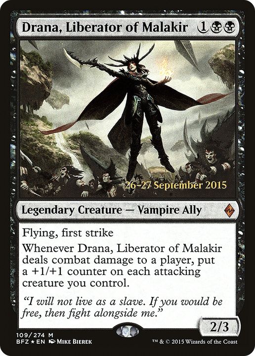 Drana, Liberator of Malakir in the group Magic the Gathering / Types / Colors / Black at Proxyprinters.com (78182)