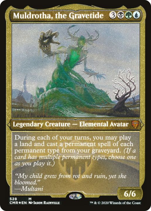 Muldrotha, the Gravetide in the group Magic the Gathering / Types / Colors / Multicolors / B, G, U at Proxyprinters.com (78196)