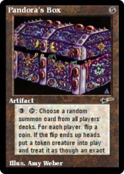 Pandora's Box in the group Magic the Gathering / Types / Artifacts / Artifact at Proxyprinters.com (78217)