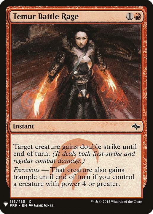 Temur Battle Rage in the group Magic the Gathering / Types / Colors / Red at Proxyprinters.com (78225)