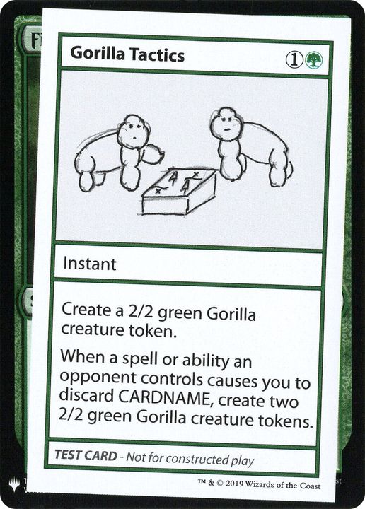 Gorilla Tactics in the group Magic the Gathering / Types / Colors / Green at Proxyprinters.com (78250)