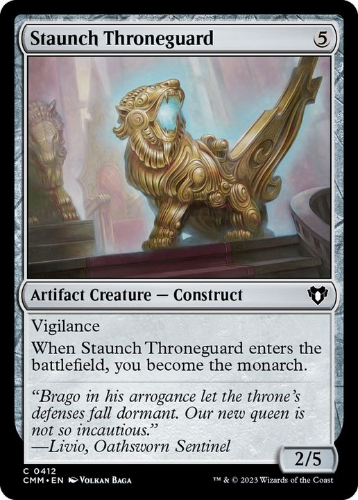 Staunch Throneguard in the group Magic the Gathering / Types / Colors / Colorless at Proxyprinters.com (78310)