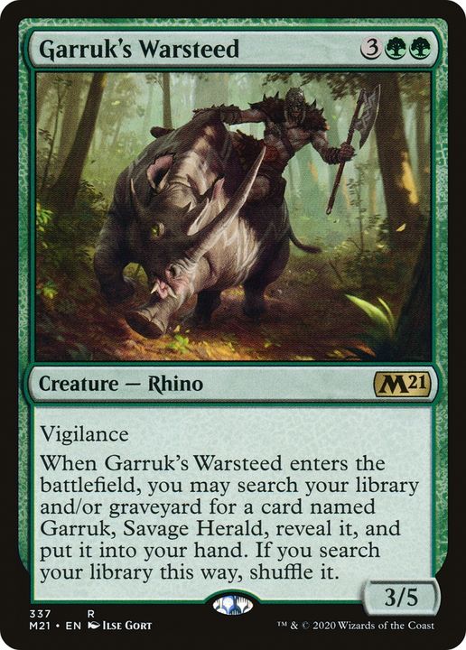 Garruk's Warsteed in the group Magic the Gathering / Types / Colors / Green at Proxyprinters.com (78321)