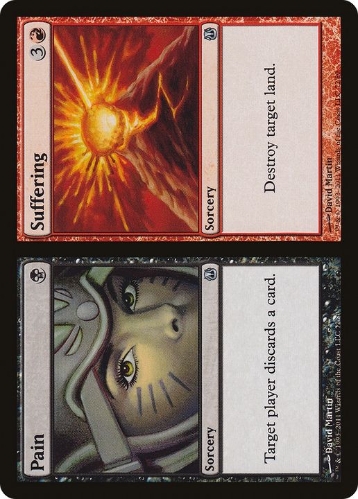 Pain // Suffering in the group Magic the Gathering / Types / Colors / Multicolors / B, R at Proxyprinters.com (78344)